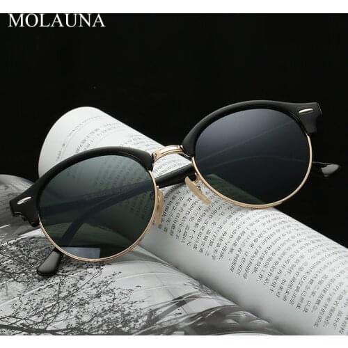 2021 Polarized Sunglasses Men Women Brand Designer Retro Round Sun Glasses Vintage Male Female Goggles Oculos Gafas De Sol UV400