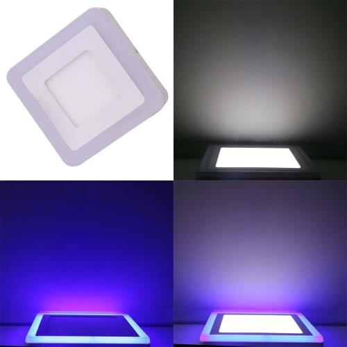 Free shipping 6W 9W 16W 24W Round and Square Surface changeable color Led Panel Light