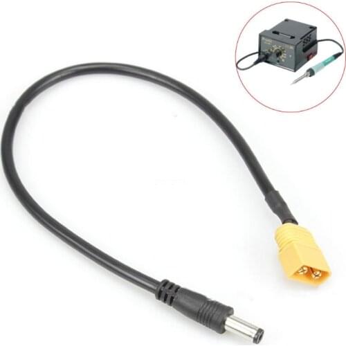 OOTDTY 30cm/11.8 inch Connector Ultra-soft Power Cable for Electric Soldering Iron