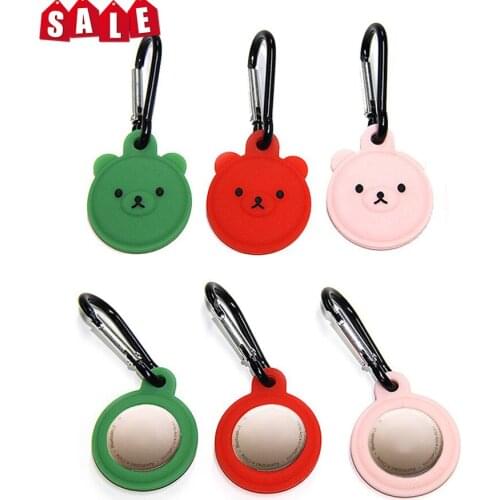 Protective Cover Location Tracker Silicone Case With Buckle For AirTags Tracker Protective Case Anti-Scratch Skin Cover