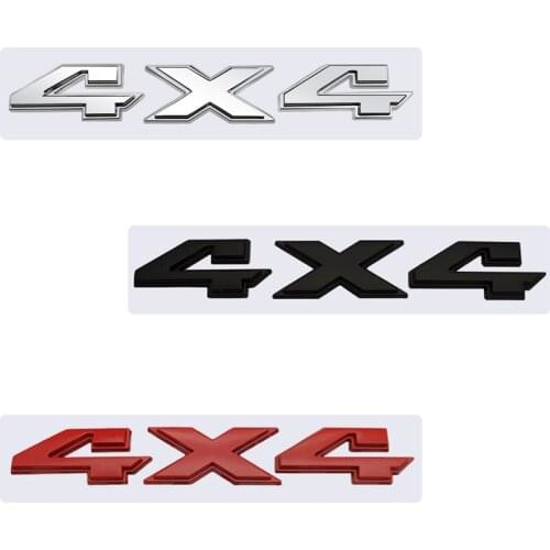 Car Rear Trunk Badge Side Sticker 4x4 emblem For Toyota Ford JEEP Dodge Chevrolet Honda GMC Mitsubishi Nissan Suzuki Kia