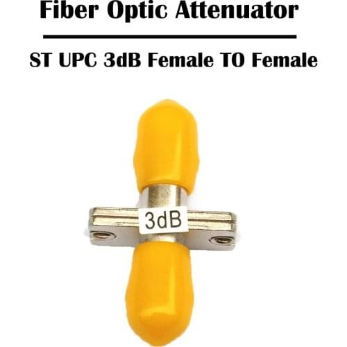 10 Pieces/lot ST/UPC Fixed Flange Fiber Optic Attenuator 3dB SM Single Mode Simplex FTTH Ethernet Networking Optical