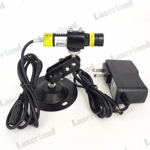 16X68mm Green 515nm DOT 30mW Focusable Laser Diode Module w/ Adapter