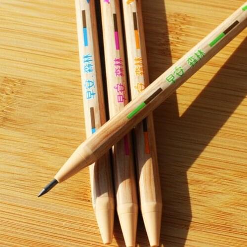 2.0mm Mechanical Wooden Pencil With 2B Refill Pencil Refills Refill por Mayor Pencil Automatic Pencil Add Lead Lapices L5Y3