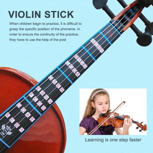 3/4 4/4 Beginners Fingerboard Chart Finger Marker Violin Fretboard Sticker Tape Note Labels Fingerboard Fret Sticker