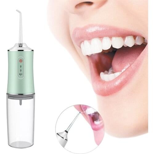 3 Mode Oral Irrigator Portable Water Dental Flosser USB Rechargeable Water Flosser 300ML Waterproof Teeth Cleaner with 4 Jets