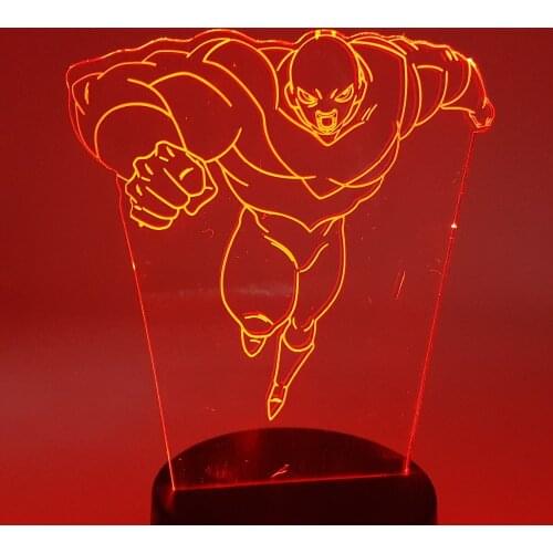 Dragon Ball Z Jiren Anime Figure 3d Night Light Led Lamp Manga Decoration Lampara Led Bedside Decor Lights Goku DBZ Super Lampe