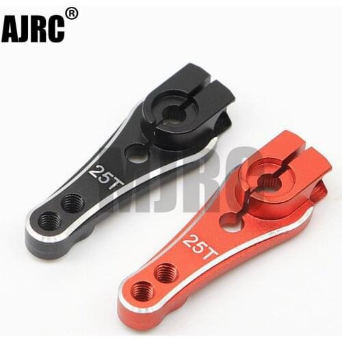 AJRC 1pcs 33MM metal RC 25T tooth steering servo arm for 1/10 RC tracked TRAXXAS TRX4 SCX10 AXIAL D90 D110 RC car parts