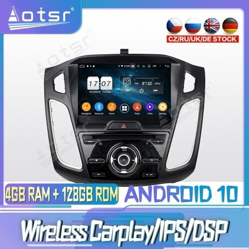 Android 10 PX6 128G For Ford Focus 2015 - 2018 Car CD DVD GPS Navigation Auto Radio Stereo Video Multimedia Player HeadUnit 2din