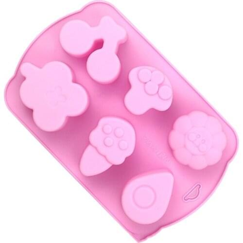 DIY Non-stick Chocolate Mold Mushroom Shape Chocolate baking Tools Silicone cake mold Jelly and Candy Mold 3D mold