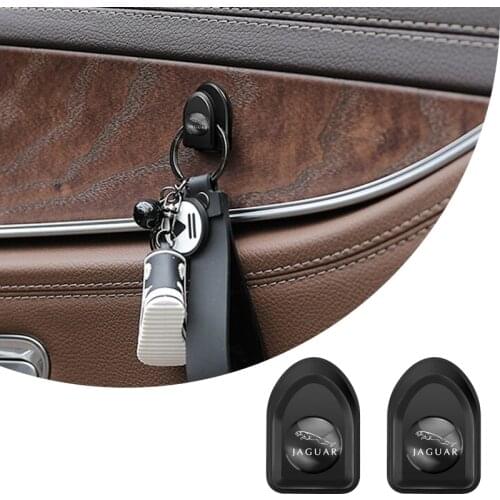 Car Clips USB Cable Organizer Auto Emblem Storage Hook Accessories For Jaguar X-Type F-Pace XE XJ S-Type F-Type I-Pace XF E-Pace