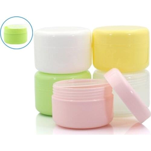Free Shipping 18/50/99/200pcs 20ml 20 gram PP Plastic Jars with Lids and Inner Liners Empty Lotion Containers Travel Cream Conta