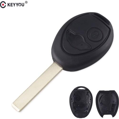 2 Buttons Blade Remote Car Key Case Shell Fob Key Cover For BMW Mini Cooper R50 R53 Alarm Systems Security
