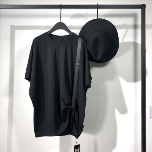 Owen seak Men T Shirt Mens Clothing Hip Hop Tops Tees High Sweater Summer Male Solid Oversized Sweetwear Black T Shirt