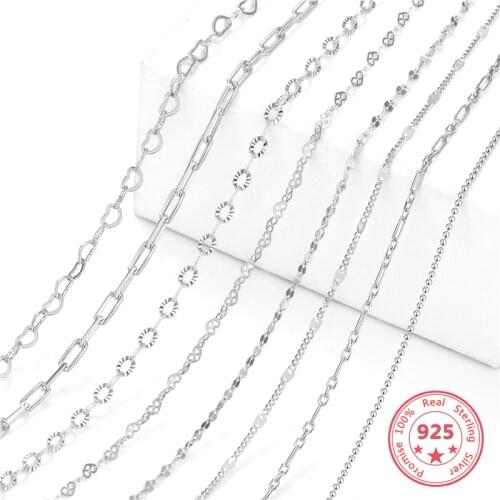 Korean version The New 925 Sterling Silver Necklace Aesthetic style Round Bead-shaped Heart-shaped Cross-shaped Delicate Pendant