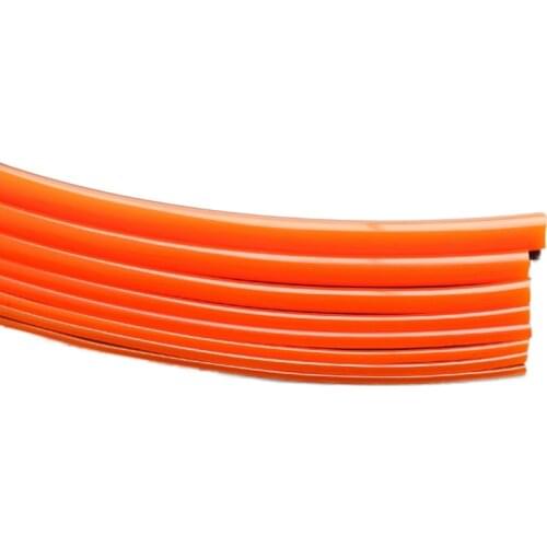 Red smooth polyurethane conveyor belt PU round belt driving belt 2mm 3mm 4mm 5mm 6mm 7mm 8mm 10mm Dia Thick