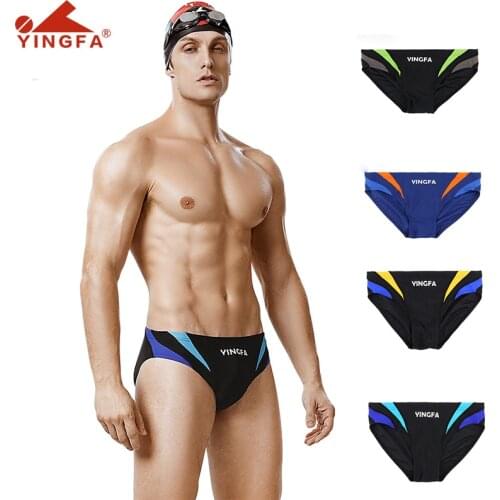 Yingfa Mens Swimming Trunks Professional Swimsuit Competitive Swim Shorts Male Swim Trunks Pool Boys Swimwear Chlorine Resistant