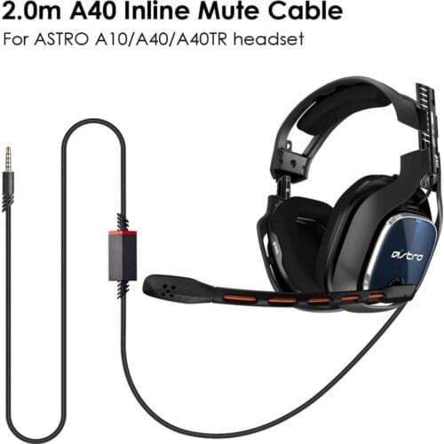 For Ps4 Connection Line Replacement Audio Cable for Logitech ASTRO A10 A40 A40TR Headphones Wire Game headset cable pc