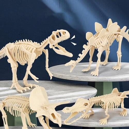Educational Dinosaur Fossil Excavation Toys Archaeological Dig Toy DIY Assembly Model Toys for Children Kids Gifts