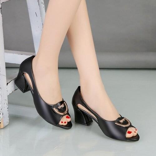 Shoes woman sandals summer soft leather high heels platform shoes Slip on comfortable women sandals womens sexy sandals