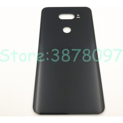 Original Glass Battery Back Cover+Logo For LG V30 Rear Housing Door Battery Cover For LG V30 back housing Replacement