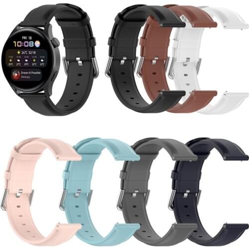 Genuine Leather Watchbands 7 Colors Belt 18mm 20mm 22mm 23mm 24mm Women Men Cowhide Watch Band Strap Watch Accessories