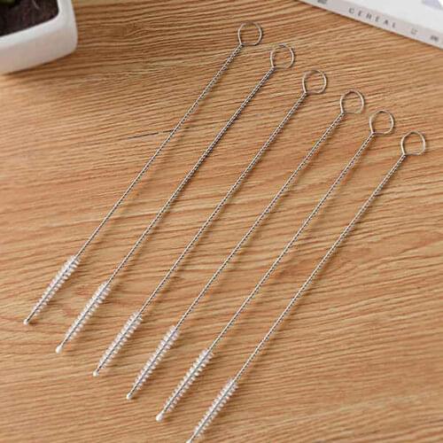 Stainless steel straw cleaning brush Brushes 175MM 200MM 240MM Nylon Straw Brush Drinking Pipe Tube Cleaner Baby Bottle Clean To