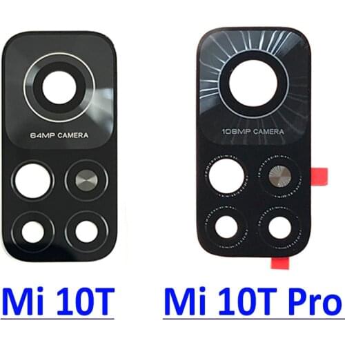2pcs/Lot, Back Rear Camera Glass Lens For Xiaomi Mi 10T Pro With Adhesive Replacement Parts