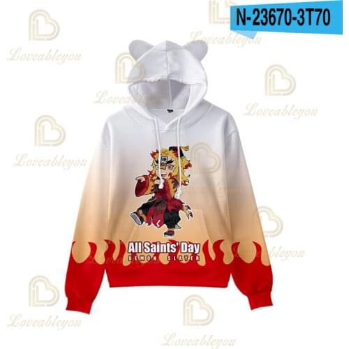 Hot Anime Demon Slayer: Kimetsu No Yaiba 3D Print Hoodies Men/women Sweatshirts Long Sleeve Autumn Winter Youth Clothes