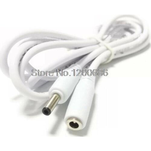 22AWG White 5V2A power extension wire harness DC3.5X1.35 male and female 1 meters