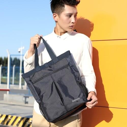 2020 Waterproof Nylon Mens Handbag Large Capacity Lightweight Man Shoulder Bag Stylish Casual High Quality Black bolso hombre
