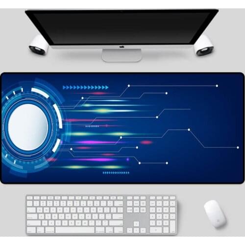 XGZ Exquisite blue mouse pad large size as a table pad home computer office high-speed keyboard pad