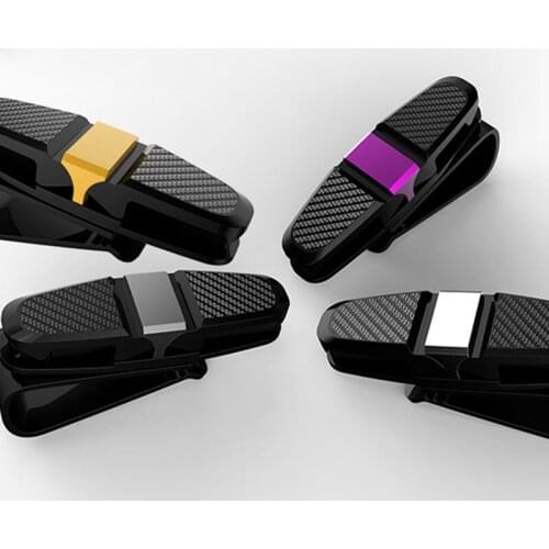 Sunglasses Clip Car Supplies Portable Vehicle Accessory Sun Visor Eye Glasses Clips Plastic Double-end Card Ticket Holder