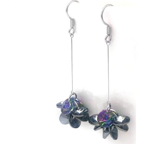 11.11 Women Summer Earings made with Austrian Crystal Fashion Drop Design Dangle Earings Girls Party Wedding Bijoux Accessories