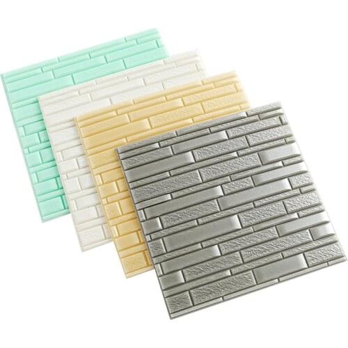 32*32cm 3D Brick Wall Stickers Self-Adhesive PE Foam Waterproof Wallpaper For Kids Bedroom Living Room DIY Background Decor