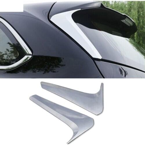 ACCESSORIES FIT 2014- FOR toyota HIGHLANDER KLUGER CHROME REAR WINDOW SIDE SPOILER WING COVER MOLDING TRIM