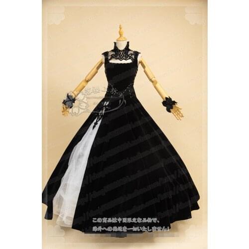 Anime! Final Fantasy 14 FF14 NieR:Automata 2B Linkage Dress Elegant Uniform Cosplay Costume Halloween Party Suit Women 2021 NEW