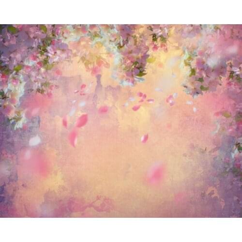 Free shipping fantasy petals Valentine Backdrops Photography Studio Photo Backgrounds romantic Vinyl Backdrops love wedding