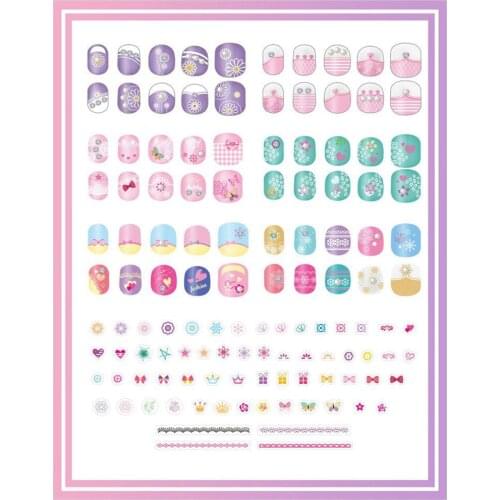 Kids Pretend Nail DIY Makeup Toy Makeup Kit, Make Up Toy Cosmetic Kit Gifts for Girls-Safety Tests-Non-Toxic