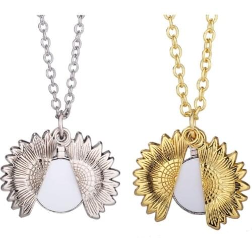 European and American Jewelry Necklace Blank Sublimation Tag Necklace