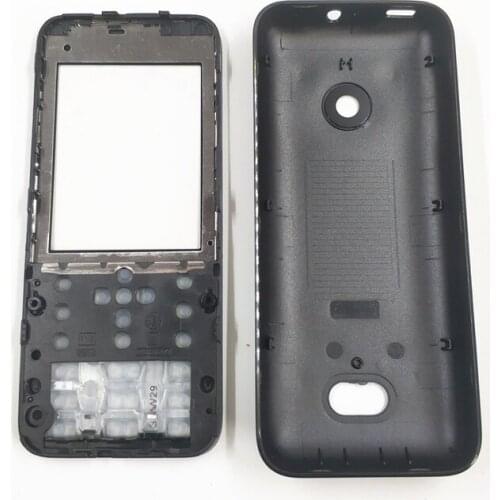 Good quality For Nokia 208 New Full Complete Mobile Phone Housing Cover Case+English Keypad+Logo