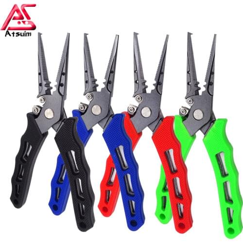 AS Fishing Piler Line Cutter Lures Hooks Remover Multifunction Ultralight Fishing Tackle Piler Accessories Tools