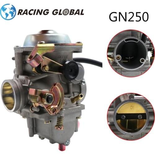 ALCON-Racing GN250 Carburetor Auto/Handle Choke PD34 34mm Carb With Rubber Black Adapter For Suzuki GN250 GN250 250QY Motorcycle