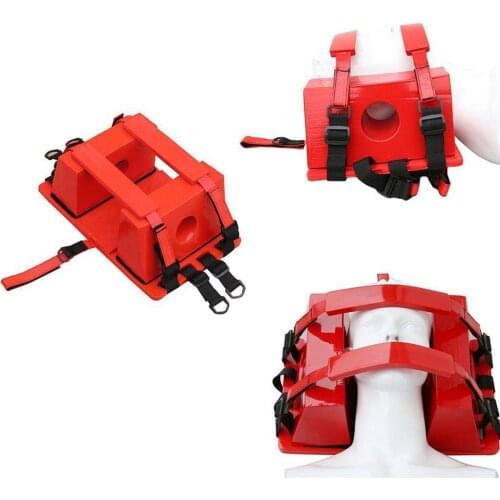 Red Emergency Rescue Head Fixator Water Rescue Stretcher Plate Head Immobilizer Swimming Pool Aid Equipment For EMS/EMT Supply