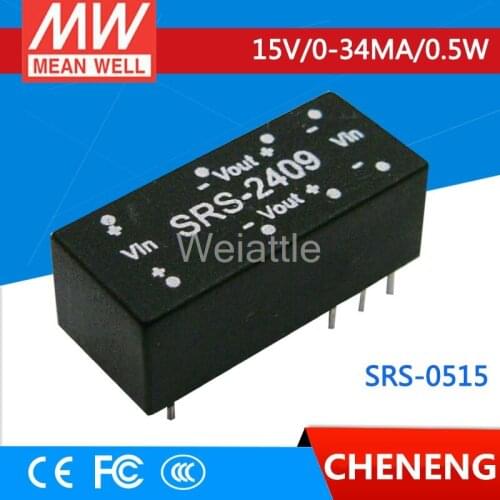MEAN WELL original SRS-0515 15V 34mA meanwell SRS-05 15V 0.5W DC-DC Regulated Single Output Converter