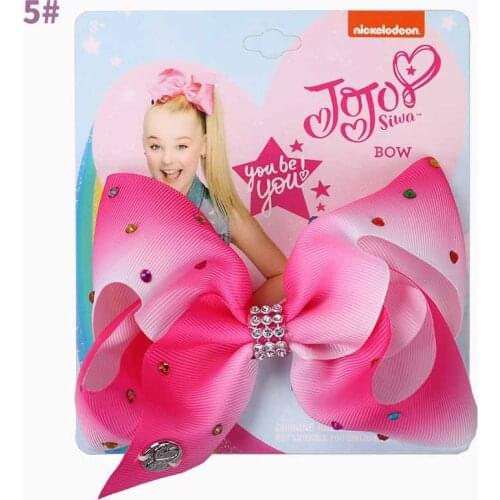 Fashion Hair Accessories for Girls Party Ribbon Bows Hairpin Rainbow Hair Clip Handmade Baby Crystal Hair Grips