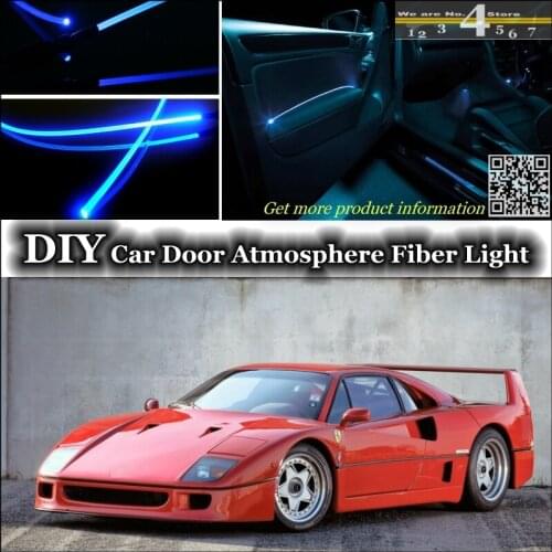 Interior Ambient Light Tuning Atmosphere Fiber Optic Band Lights For Ferrari F40 Inside Door Panel illumination (Not EL light)