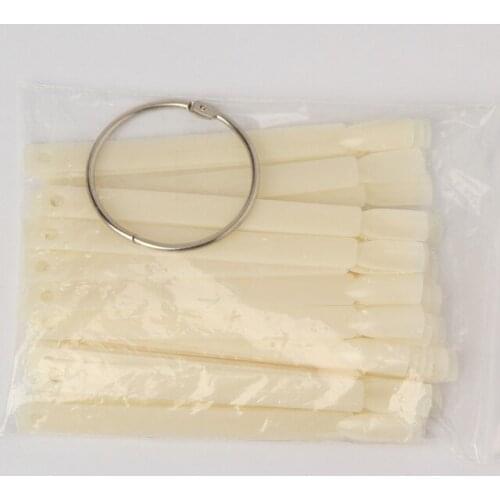 Natural False Nail Art Tips Sticks 50 Pcs Nail False Nail Practice Tool Board Nail Care Tools