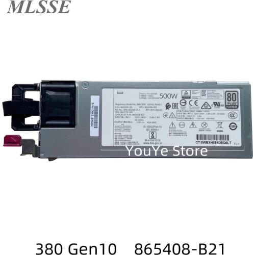 New Original PSU For HP 380 gen10 500W Power Supply HSTNS-PL40-1 865408-b21 865398-001 866729-001 865399-201 PS-2501-3CH