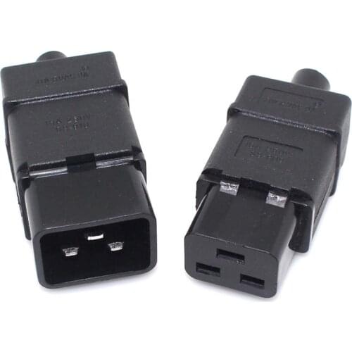 PDU/UPS socket Standard IEC320 C19 C20 16A 250V AC Electrical Power Cable Cord Connector Removable plug SS-809 SS-810 Plug
